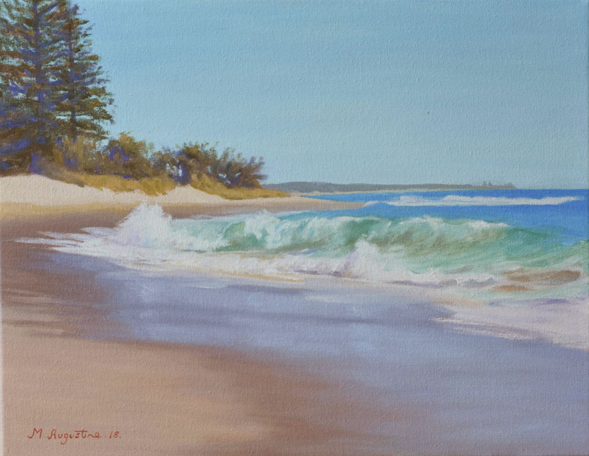 Moffats Beach 35x45cm Sold